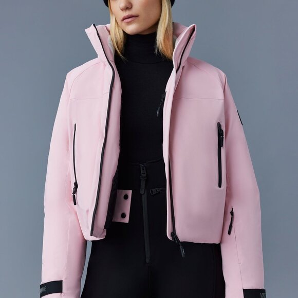 Mackage Amanda Down Ski Jacket - Pink - Size S - Picture 5 of 11